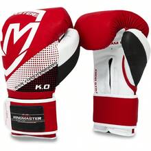 Sports Pro Boxing Gloves Training Sparring Bag Mitts MMA Punch Fight - DazzlingRed - View 2