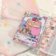 蝴蝶卡片书 亚克力高级感单宫3英寸星空追踪器创意星空收纳书 - 粉色 - 查看 8