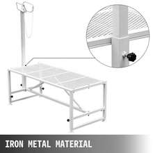 Livestock Trimming Stand 51x23 Inches Frame For Goat And Sheep Shearing With Straight Head Piece - White - View 3
