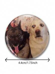 1pc Men's Funny Badge Brooch, Creative Button Badge, Amusing Gift For Friends, Family, Classmates, Bag Decoration