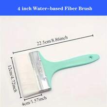 Set de 5 role de vopsea reutilizabile - 1 rolă de vopsea, 3 capete de rolă, 1 pensulă plată - Ușor de umplut și utilizat - Instrumente de vopsit și reparare a pereților - Structură din plastic - Pensule multifuncționale pentru arte, meșteșuguri și decorațiuni interioare - Imprimarea pe suprafața capului de pensulă este normală, Consumabile pentru decorațiuni interioare