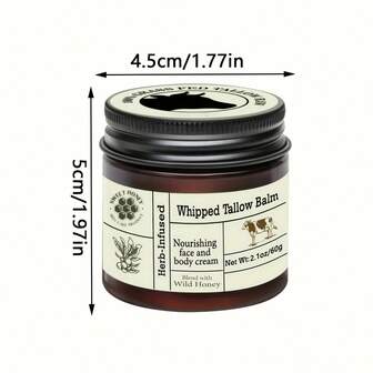 Tallow Balm For Skin Care - Unscented, All Purpose Balm For All Skin Heals And Hydrates With Olive Oil + Tallow From Grass-Fed Cows - Beef Tallow For Skin