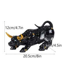 RDW017,Black, 8 Inches, Made Of Resin. An Exquisite Bullfighting Ornament For The Living Room, Also A Home Decoration Ornament.