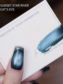 MISS SHAKA 10ml 2025年新作 春夏ブルーキャッツアイジェルネイルポリッシュ、ネイルアート、ホワイト ドーパミン、ネイルサロン限定、女性や女の子の旅行、ホリデーギフトネイルサプライ - マルチカラー - チェックする 10