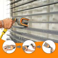 Spazzola Professionale per Pulizia Lamelle Raffstore - Pinza per Pulizia Lamelle a C e Z, Spazzola per Veneziane Esterne e Interne, Attrezzo per Pulizia Lamelle con Design Ergonomico, Pulitore Efficace per Persiane e Raffstore