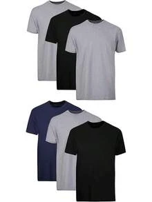 Black/Grey/Blue Assorted - 6 Pack