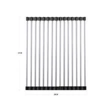 1pc Stainless Steel Dish Drying Rack - Collapsible, Space Saving, Over Sink, Anti-Rust, Easy Cleaning, Kitchen Sink Organizer