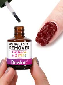 1 pieza Removedor de esmalte de gel de 15ml, elimina el esmalte de uñas en 2-5 minutos - Removedor de esmalte de gel sin irritación, profesional, para kit de uñas. Removedor de gel efectivo y rápido para esmalte de gel que se remoja.