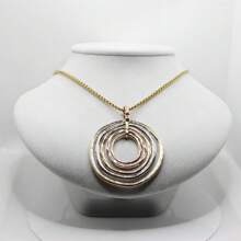 1pc Geometric Patchwork Design Fashion Creative Pendant Necklace