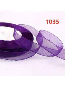 50yards 1.2cm Multicolor Ribbon, Fabric Headbands, Christmas Lace Trim, Satin Ribbon, Craft Packaging Cord - Multicolor - View 27