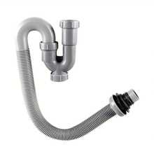 1pc Non-Metallic Drainage Tube With Connector, Used For Connecting Draining To Another Side Of The Sink, Floor Drain Or Flexible Drain Pipe, U-Shaped Sink And Bathroom Sink Drainage, For Preventing Odors Kitchen Items Kitchen Accessories Kitchen Kitchen Tools - Dark Grey - View 4