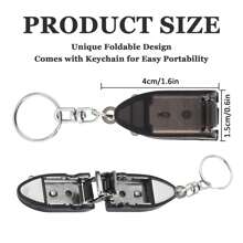 Mini Folding Nail Clippers Keychain, Portable Sharp Nail And Toenail Scissors, Compact Manicure And Pedicure Tools For Easy To Carry Travel Essentials Workout Camping Holiday Essentials Vacation Accessories Travel Accessories Cruise Back To School Car Accessories Summer