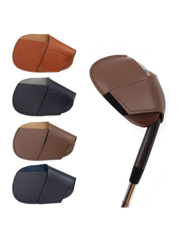 1 Stück Golfschlägerkopfschutz aus Leder, Golfschläger Kopfschutz-Abdeckung
