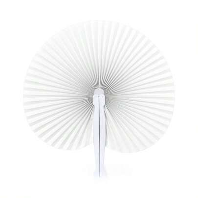 AKARURE 60 Abanicos PaiPai Plegable de Papel - Abanicos para Bodas Comuniones y Bautizos - Abanicos de Regalo - Detalle Bodas - Detalle Comuniones - Detalle Bautizos - 12 colores disponibles - Blanco, Rosa, Azul, Amarillo, Marino, Fucsia, Negro, Rojo, Morado...  Liso  Casual  Papel