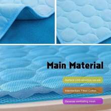 Almohadilla de enfriamiento de lujo de verano para conejos, hámsters y ratones - Muy transpirable, autoenfrianfre, lavable, duradera - Azul, rosa, opciones de almohadilla para dormir de mascotas con almohadilla de hielo