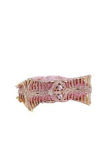 Luxury Swan Design Silver Crystal Evening Purses,Animal Design Rhinestone Clutches For Wedding & Bride Party Dinner Ladies Purse Rhinestone Minaudiere Handbags,Prom & Party Events,Best Gift For Her - Baby Pink - View 4