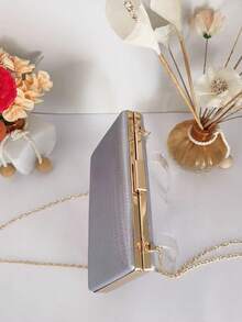 Bolsa Tiracolo / Carteira Feminina Com Glitter Para Festa / Banquete / Casamento WT168-180 - Roxo - Visão 4