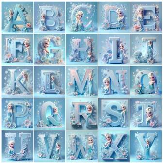 1 stuk optioneel frame posters wandkunst pop Disney cartoon diamant schilderij Tinker Bell prinses 26 letters strass foto's diamant mozaïek vlinder knutselsets wandkunst