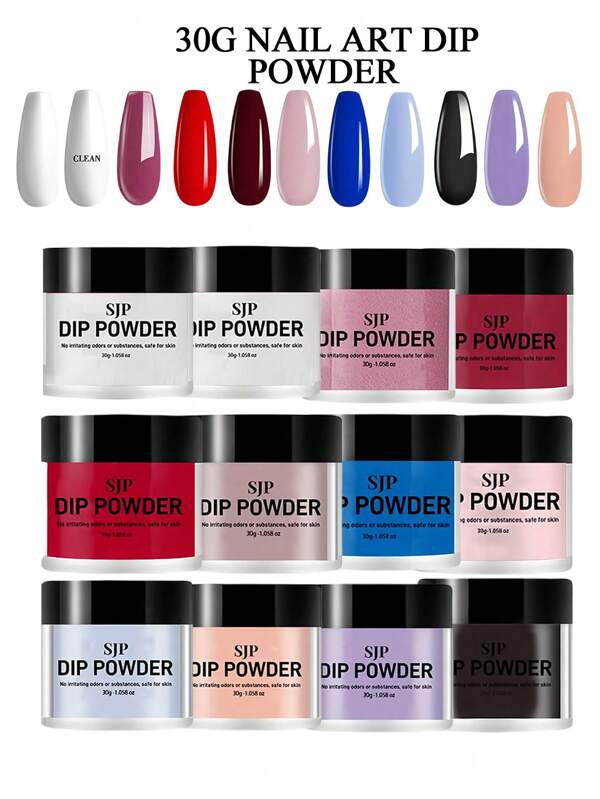 30g Dippulver, milchig weiß, rot, weinrot, rosa farbiges Acryl-Dippulver, hält mehr als 28 Tage, Dippulver für Maniküre, ohne Nagellampe, nicht schädlich für die Haut um die Nägel herum
