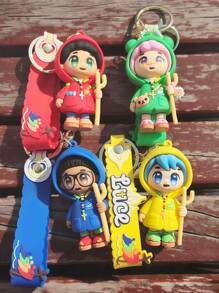 Pilgrim Pendant Keychain - The Vatican's 2025 Jubilee Year Mascot, Creative Cartoon Style (Random Keychain Style)