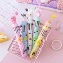 1pc Creative Cute Pendant Colorful Ballpoint Pen Graffiti Pen Student Gift Prize Stationery