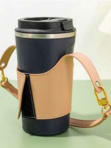 PU Leather Sleeve, Cup Tote Holder, Portable Milk Tea Cup Insulation Sleeve