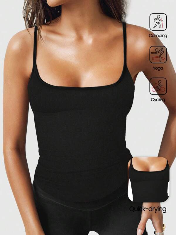 Aaseow Chaleco minimalista de mujer sin espalda en unicolor, para el verano