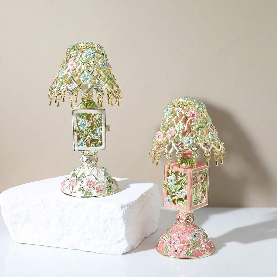 复古欧式珐琅合金装饰盒，首饰盒，创意家居装饰