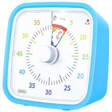 60 Minute Visual Timer With Night Light, Rainbow Disc With Protective Cover Drop Resistant Countdown Timer For Study, Office, Yoga Fitness, Etc. Silent Timer