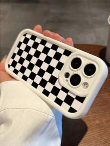 Funda protectora de teléfono a prueba de golpes, a prueba de agua y resistente a los arañazos, con patrón de cuadros negros, compatible con iPhone Apple 16, 15, 14, 13, 12, 11 Pro Max, versión internacional, no la versión nacional - Multicolor - Ver 2