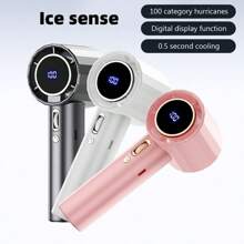 100-Speed Adjustable Small Fan With 1800mAh Battery, High-Speed Outdoor Portable Desk Mini Handheld Fan