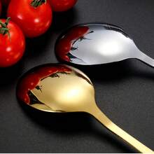 不锈钢便携式餐具套装 - 勺子、叉子、筷子、学校用品 - 彩色 - 查看 7