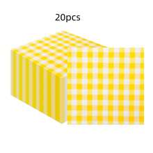 20 piezas de servilletas desechables a cuadros de alta calidad, de 13 pulgadas y doble capa, absorbentes, con opciones de multicolor para fiestas de cumpleaños, decoración de mesas, fiestas de carnaval, bodas, Día de la Madre, graduaciones, Eid, fiestas temáticas, mesas de postres y diversos festivales.