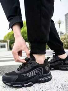 Zapatos de trabajo con puntera de acero ligera, zapatillas de trabajo con botón giratorio de fácil uso, botas de trabajo transpirables, zapatos de trabajo deportivos para hombres, botas de trabajo, zapatos de trabajo con puntera de acero, botas de trabajo antihinchapiés para hombres, zapatillas de trabajo con puntera de acero para hombres