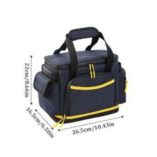 1pc Simple Style Large-Capacity Portable Waterproof Mobile Power Tool Storage Bag, A Variety Of Items Storage Bag, Very Suitable For Wild Camping, Out Of The House Use, Long-Distance And Short-Distance Travel Use, Holiday Gifts