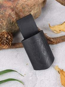 1PC Medieval PU Leather Sword Frog Scabbard Vintage Viking Renaissance Holster Cosplay Costume Accessories (Sword NOT Included)