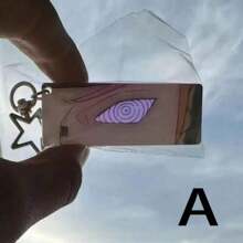 1pc Character Acrylic Eye Transparent Card (With Protective Film) - Peripherals - Uzumaki - Uchiha Sasuke - Anime Peripherals - Glow Eye Strap Pendant - Perfect Gift - Birthday Gift - Ideal Gift - Surprise Gift - Gift - Toy