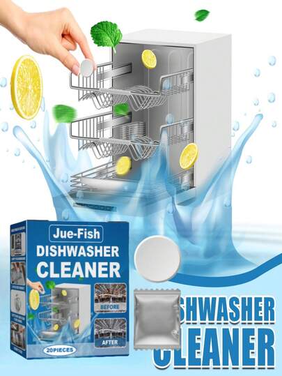 Hojas de limpieza para lavavajillas para descontaminar, eliminar manchas de grasa y sarro. Hojas de mantenimiento especial para la limpieza de lavavajillas, utensilios de limpieza, suministros de limpieza del hogar, decoración de habitaciones. Adecuado para cocina, restaurante, fiesta, reunión, regalos para el hogar.