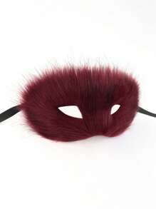 Plush Semi-Cover Seductive Fox Masquerade Mask