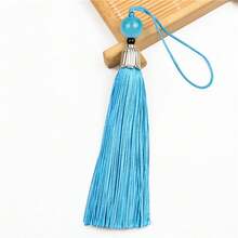 10 件金属帽流苏饰品、护身符、幸运符、串珠流苏、流苏书签、香囊流苏