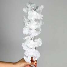 Kit 10 Units Flowers 45cm Artificial Cherry Blossom Home Decoration -A-520 - 白色 - 查看 2