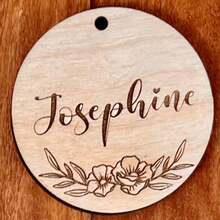 Personalized Luggage Tag, Diaper Bag Labels, Backpack Name Keychains, Wooden Name Plates, Backpack Keychains, School Labels - Multicolor - View 4