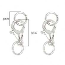 2pcs DIY Handmade Lobster Clasp Spring Buckle Bracelet Necklace Connector Ending Accessories - S925 Silver - View 7
