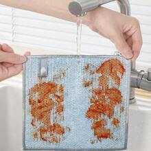 4pcs/8pcs/12pcs Double-Sided Non Greasy Coconut Shell Cleaning Cloth, Reusable Dry Wet Dual-Use Cleaning Cloth, Kitchen Absorbent Cleaning Cloth, Used For Cooking Utensils, Sinks, Tableware, And Stove Surfaces,