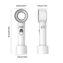 1 pieza Secador de pestañas recargable por USB con ventilador de mano inalámbrico con 5 velocidades de viento, adecuado para extensiones de pestañas