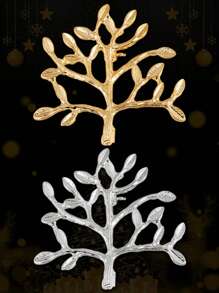 قطعة واحدة دبوس إبره من شكل شجرة الحياة بتصميم بسيط، مناسب للملابس الرجالية والنسائية في اليومية والكاجوال والكارديجان وكليب خصر السراويل قابل للتعديل، هدية اكسسوار