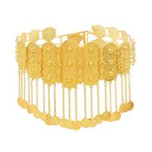 1 pièce Nouvelle chaîne de taille en métal style européen et américain, ceinture de taille avec pendentif à franges géométrique, chaîne de corps
