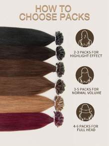 50 piezas de extensiones de cabello con punta en U de 14 a 22 pulgadas, cabello humano liso de color negro natural, queratina invisible, bandas de Remy de calidad de salón para un acoplamiento perfecto