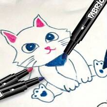 12 Colors Fabric Textile Markers Pens Set - , Indelible And Permanent Fabric Paint Fine Point Textile Marker Pen