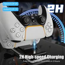 P5 Controller Charger Station, 2 USB-C High Speed Adapter, P5 Controller Gamepad Charging Station